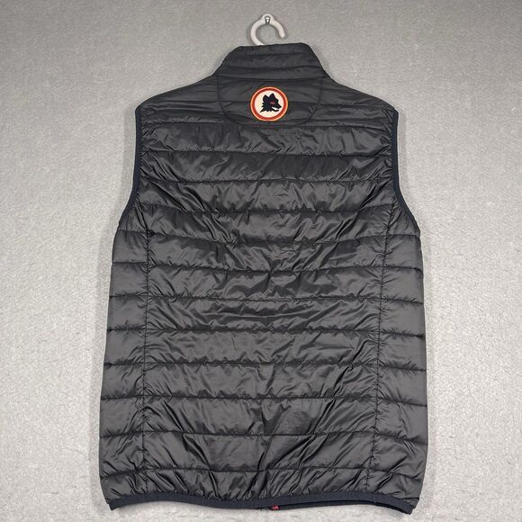 AS Roma Vest Mens Medium Black Red Cloud Tech Insulated Calcio Soccer Football - Picture 9 of 12